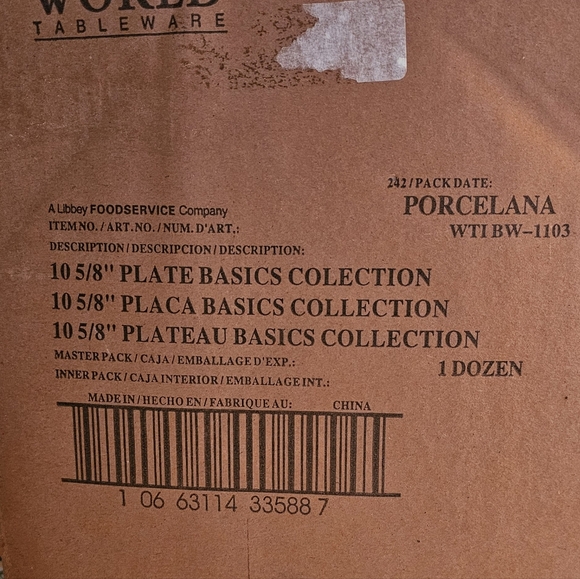 Plate basics colection 12 pcs set - Picture 3 of 5